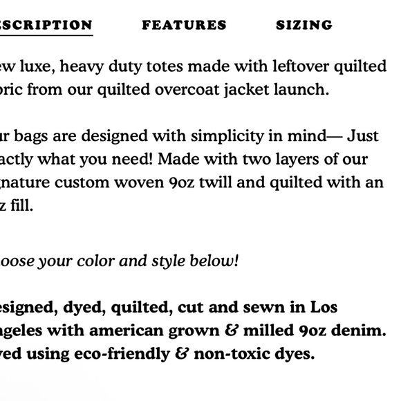 Big Bud Press Quilted Everyday Tote in Dark Espresso - Picture 8 of 10